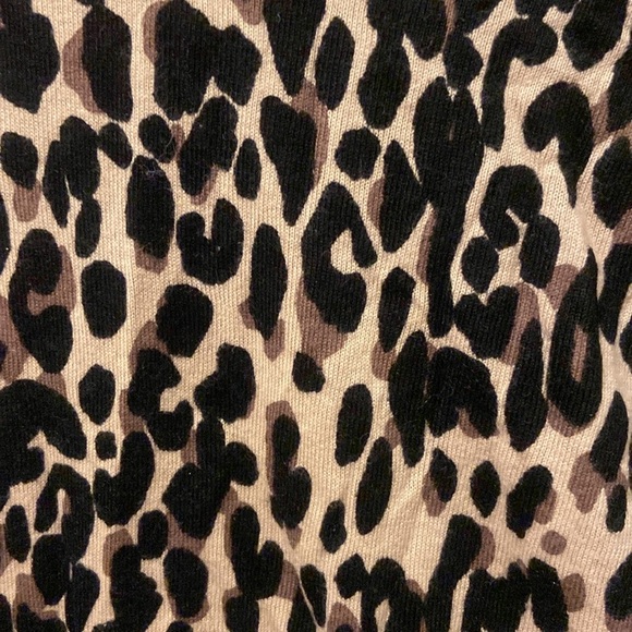 3/4 sleeve length sweater - leopard print - Picture 2 of 6